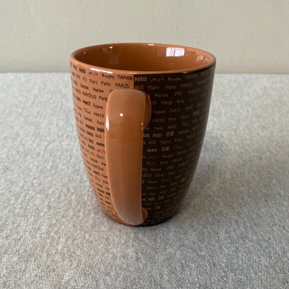 Air De Paris Exclusive Two Toned Brown Eiffel Tower Paris Coffee Mug - Picture 4 of 7